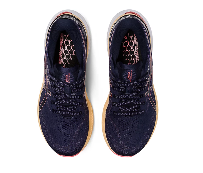 Asics Women's GEL-KAYANO 29 Midnight/Papaya-5